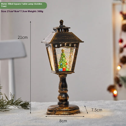 Christmas Santa Lamp Music Ornaments Night Light Home Decor