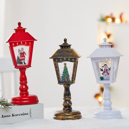 Christmas Santa Lamp Music Ornaments Night Light Home Decor