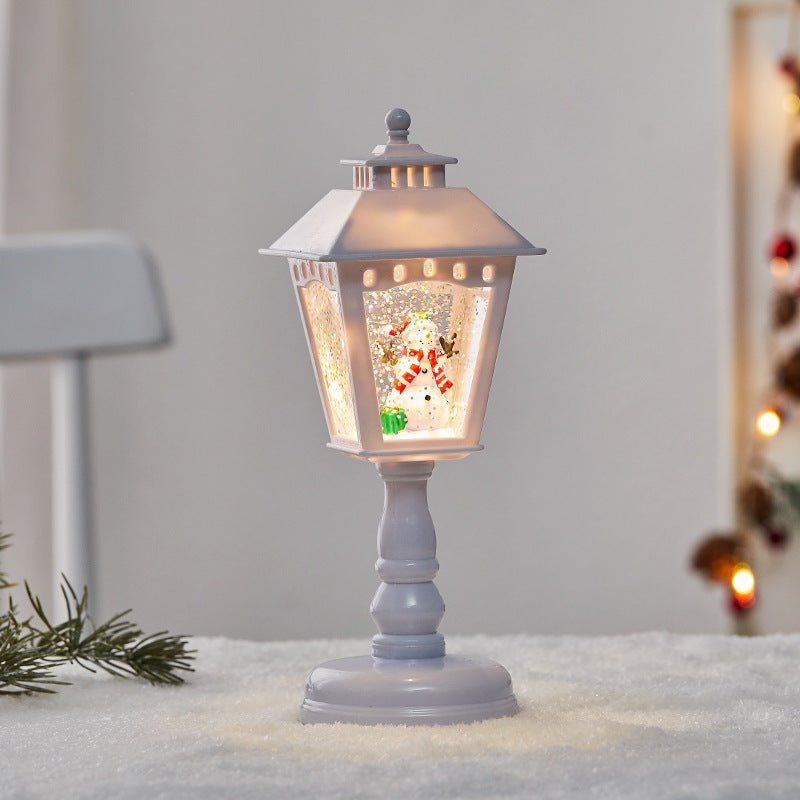 Christmas Santa Lamp Music Ornaments Night Light Home Decor