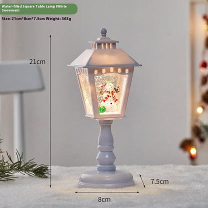 Christmas Santa Lamp Music Ornaments Night Light Home Decor